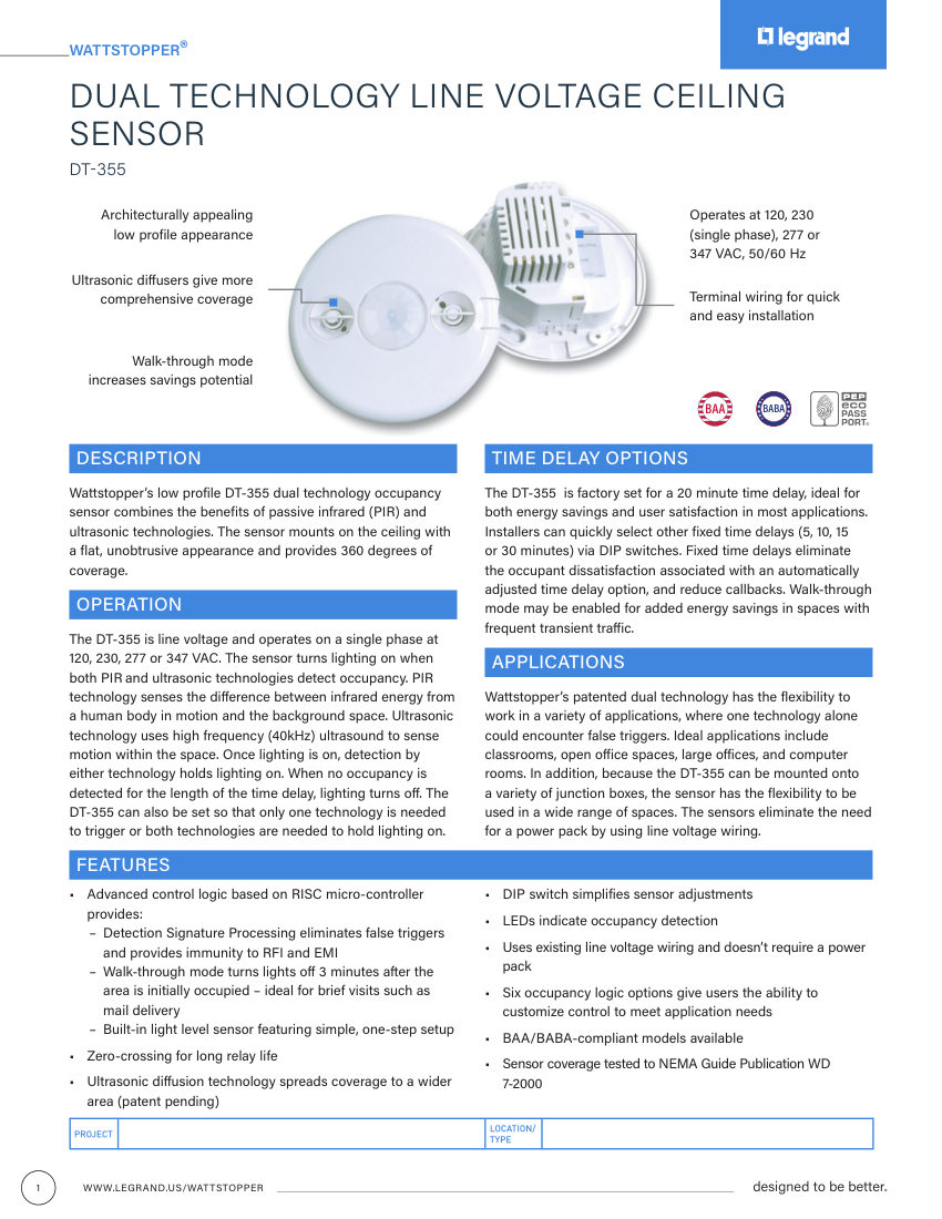 Legrand 27347r2_DT-355_cutsheet cut sheet — first page