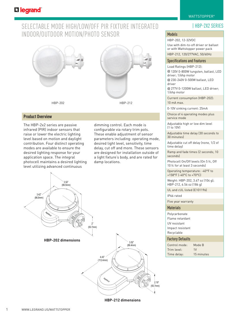 Legrand 29858 cut sheet — first page