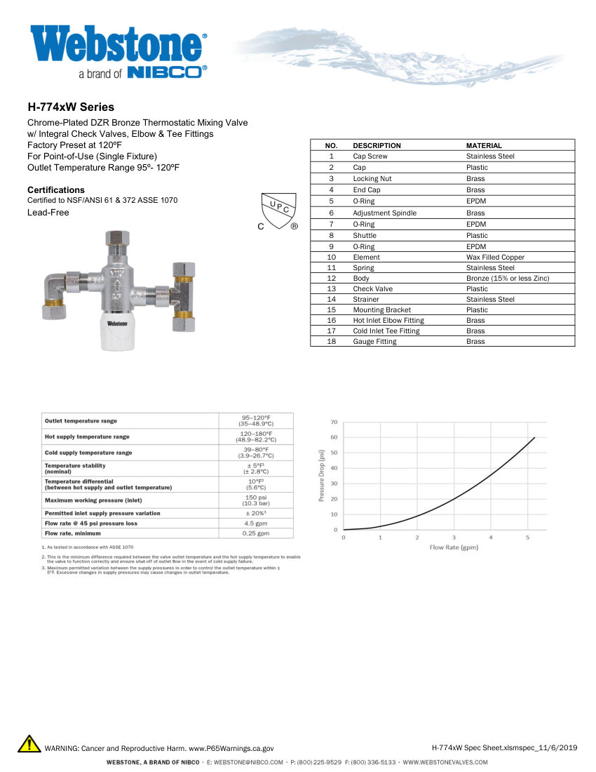 NIBCO H-774x_ZSpec cut sheet — first page