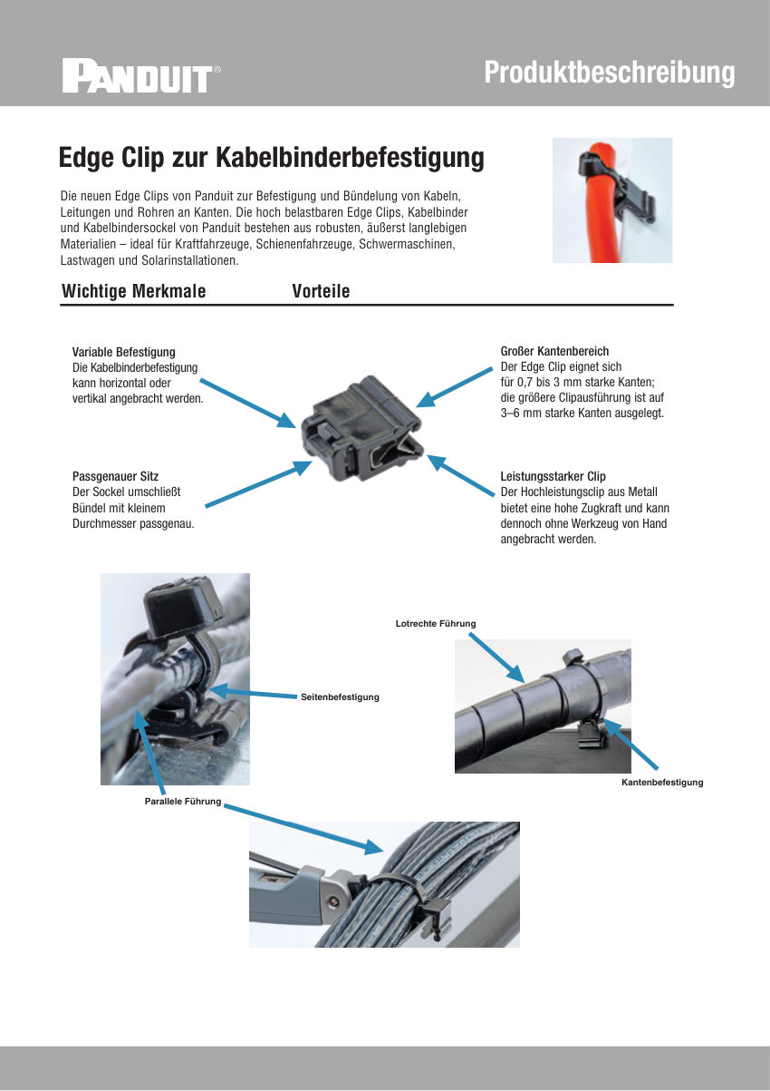 Panduit CMC803-SA-DEU cut sheet — first page