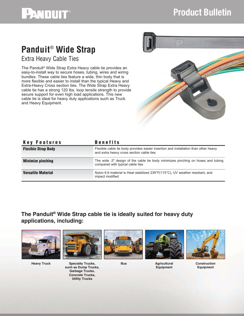 Panduit CTCB60--SA-ENG cut sheet — first page