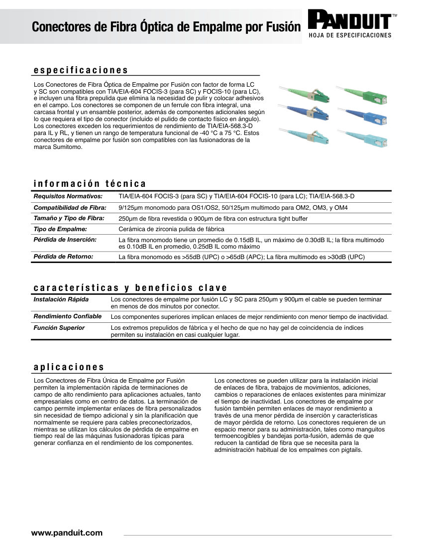 Panduit FBSP148 cut sheet — first page