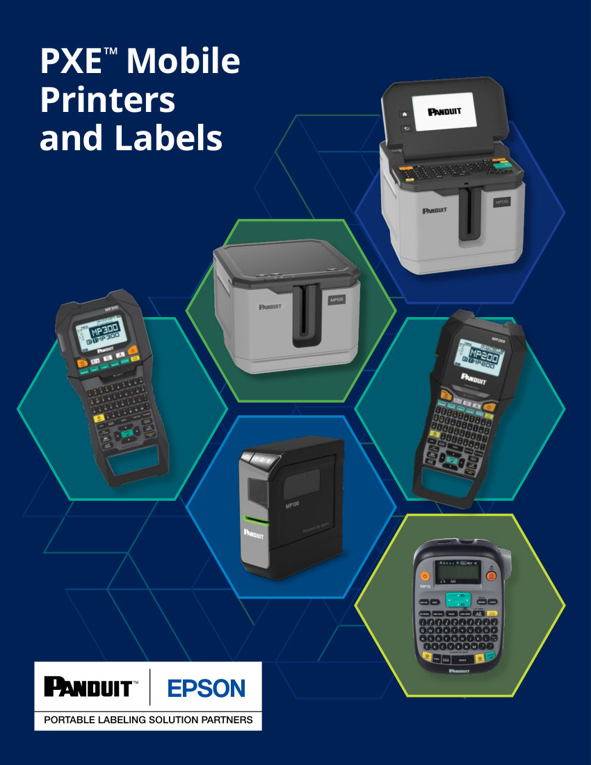 Panduit PXE-mobile-printer-label-web-idcb103-sa-eng cut sheet — first page