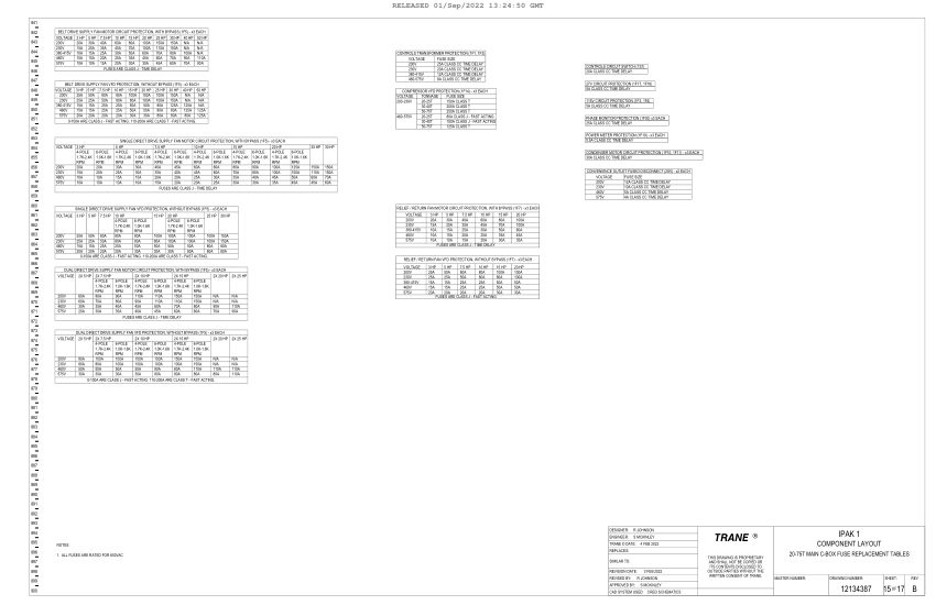 Trane 12134387_B cut sheet — first page