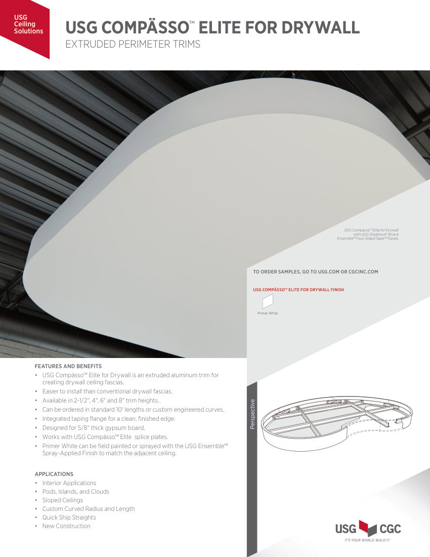 USG AC3317 cut sheet — first page