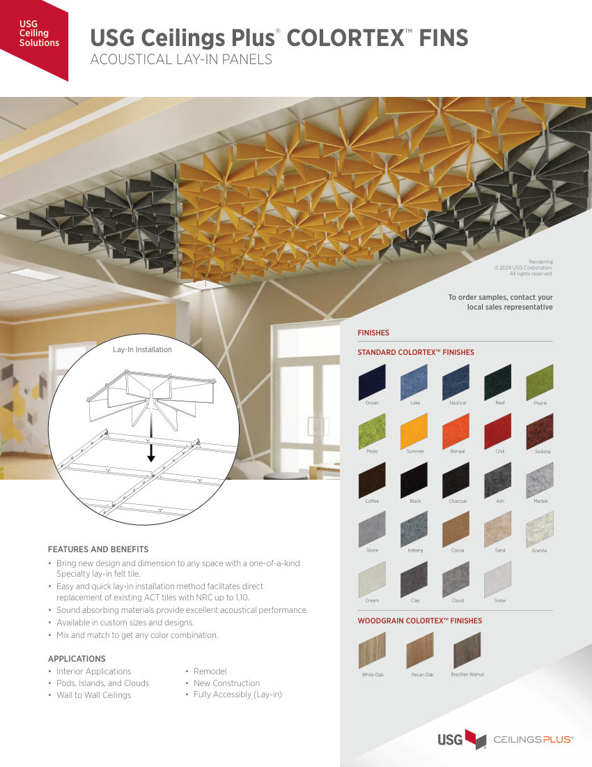 USG IC370418 cut sheet — first page