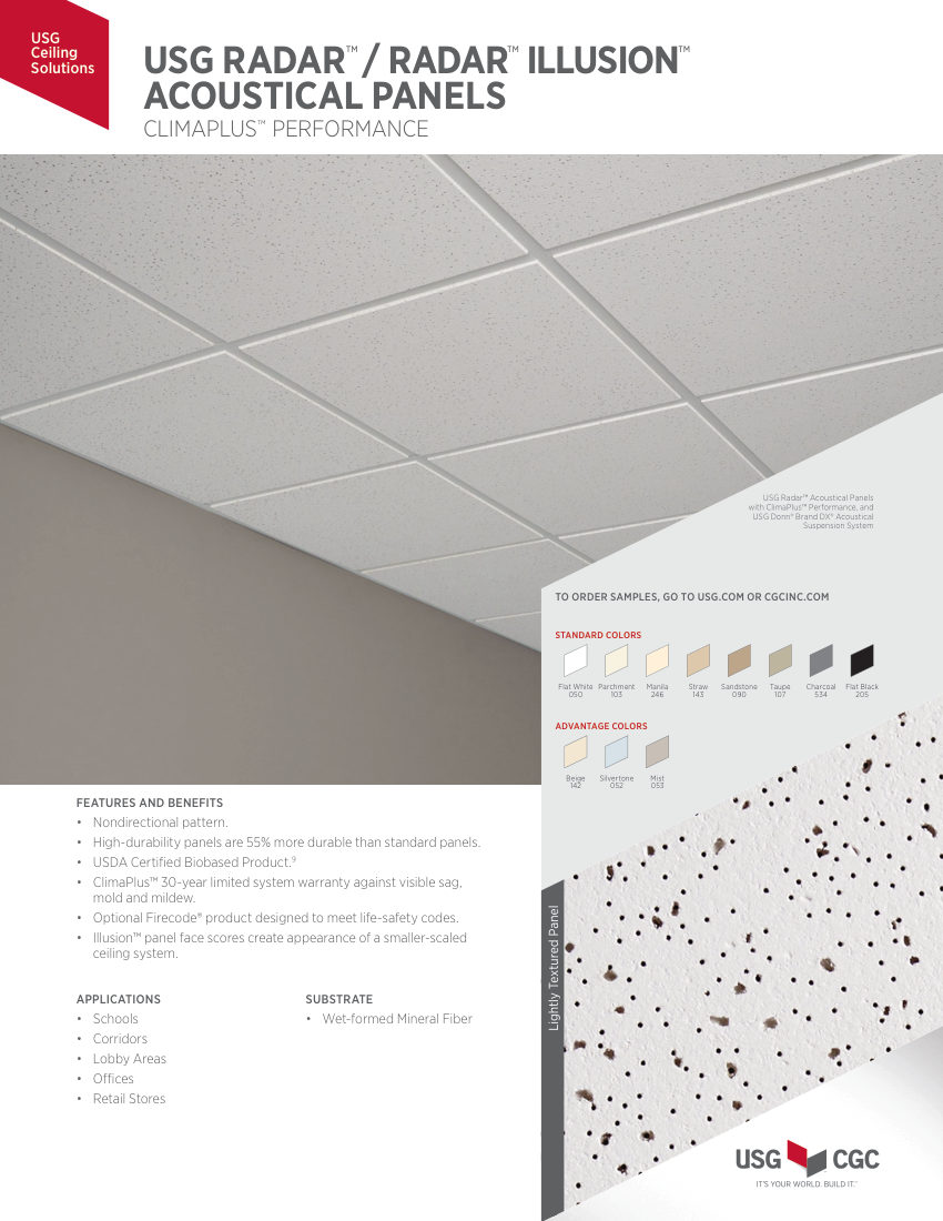 USG SC2127 cut sheet — first page