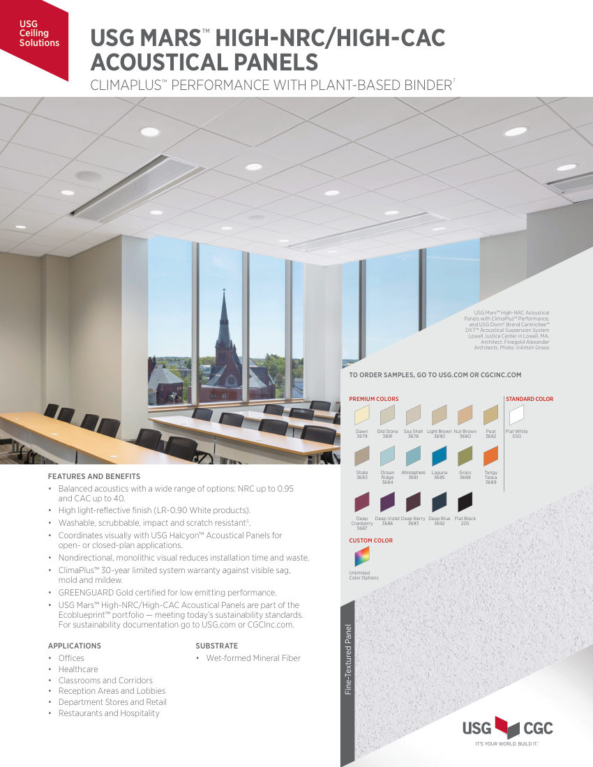 USG SC2487 cut sheet — first page