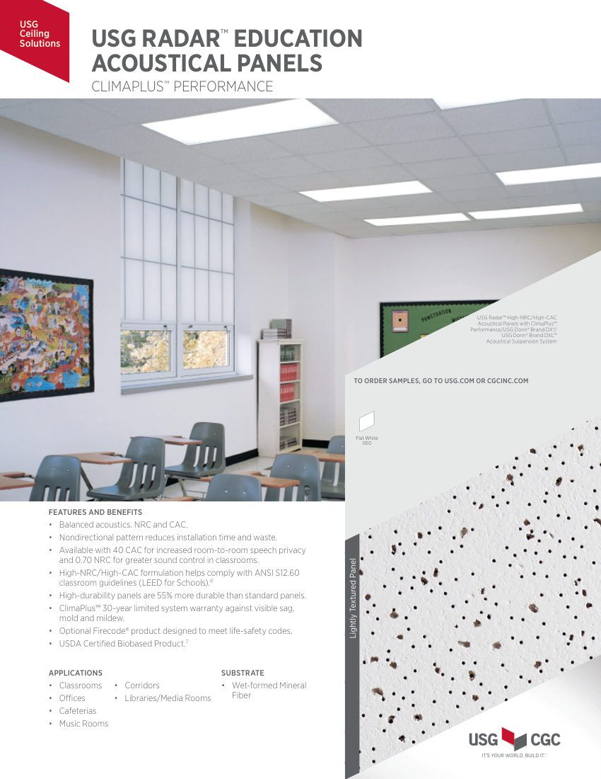 USG SC2514 cut sheet — first page