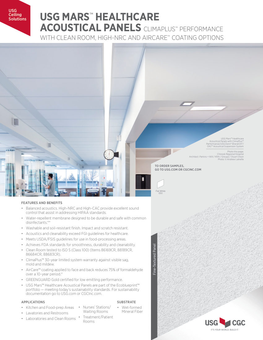 USG SC2585 cut sheet — first page