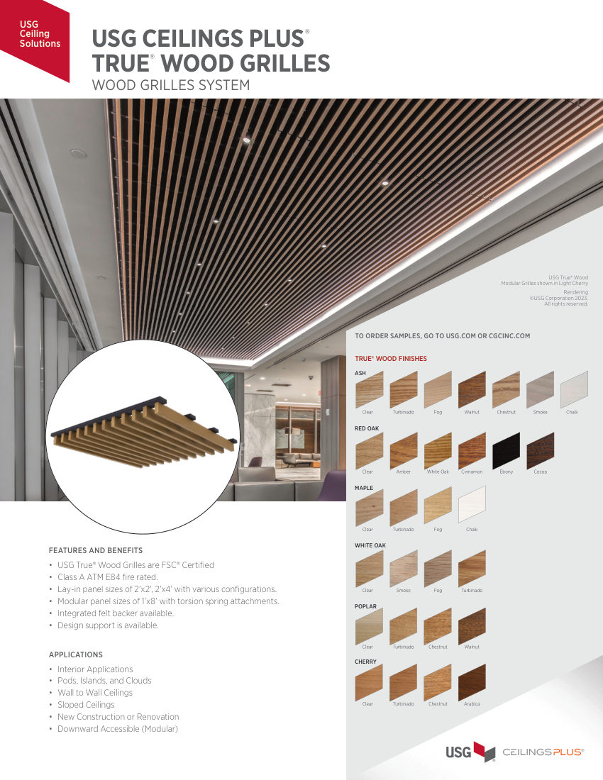 USG TWG-10-22-10 cut sheet — first page
